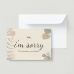 Sorry Card