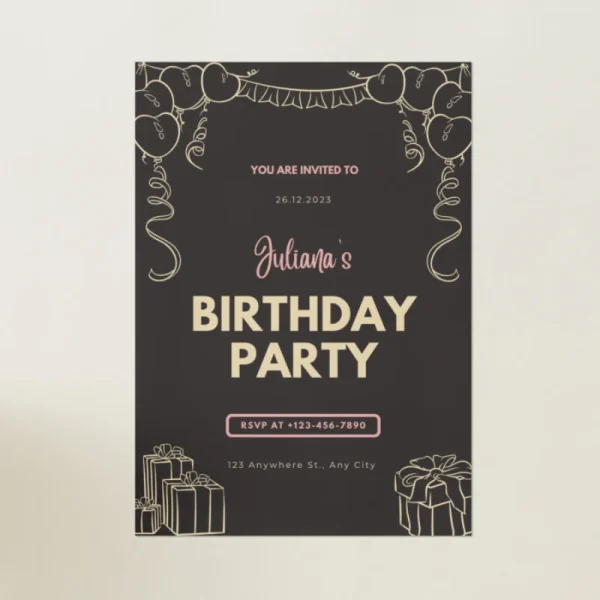 Birthday Invitation Card